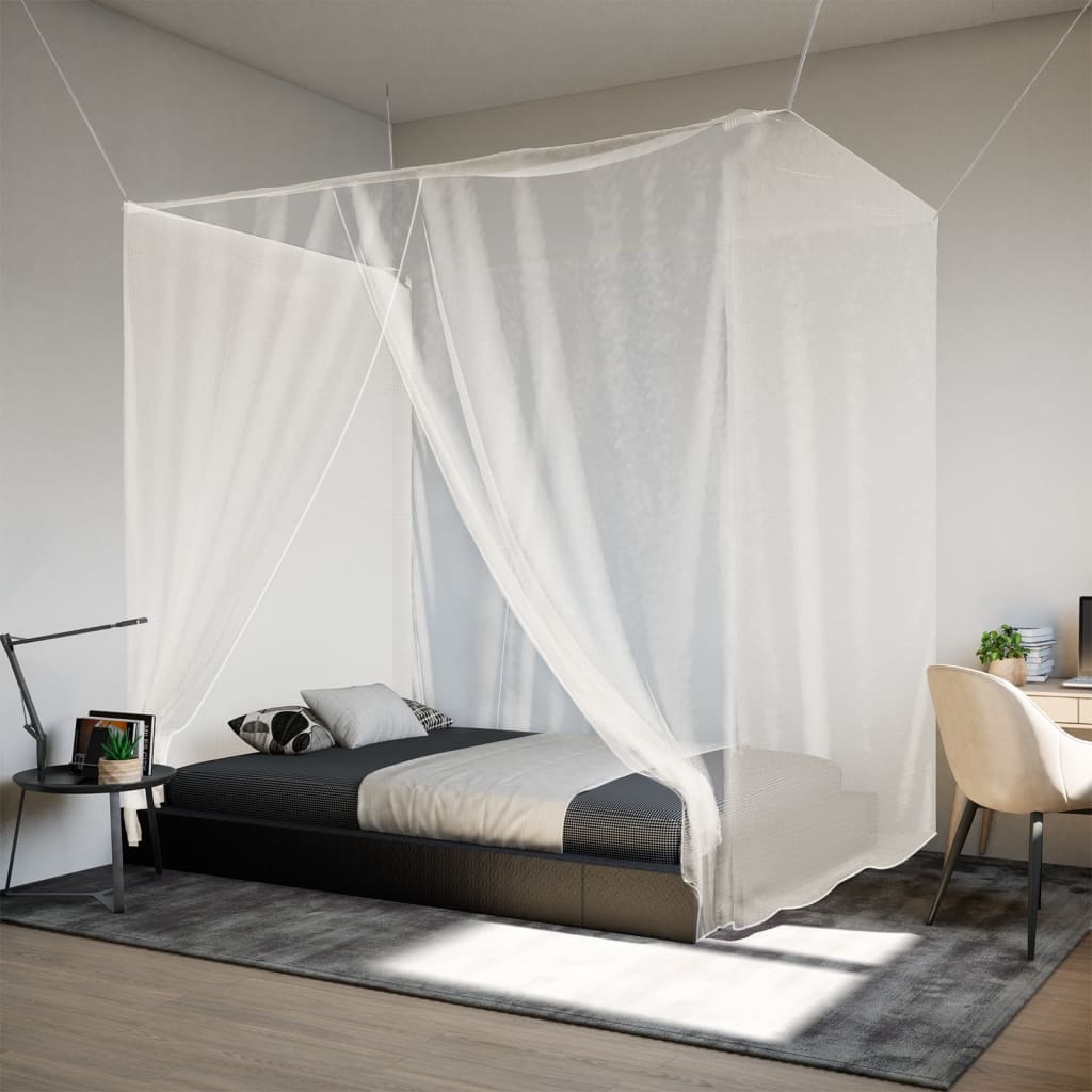 Hengende myggnett 156 netting hvit 220x180x180 cm