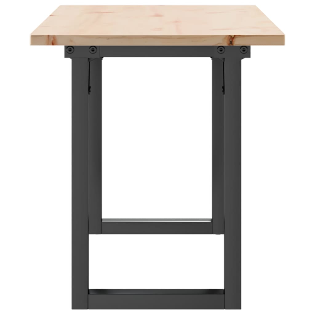 Salongbord O-ramme 110x40x45 cm heltre furu og stål