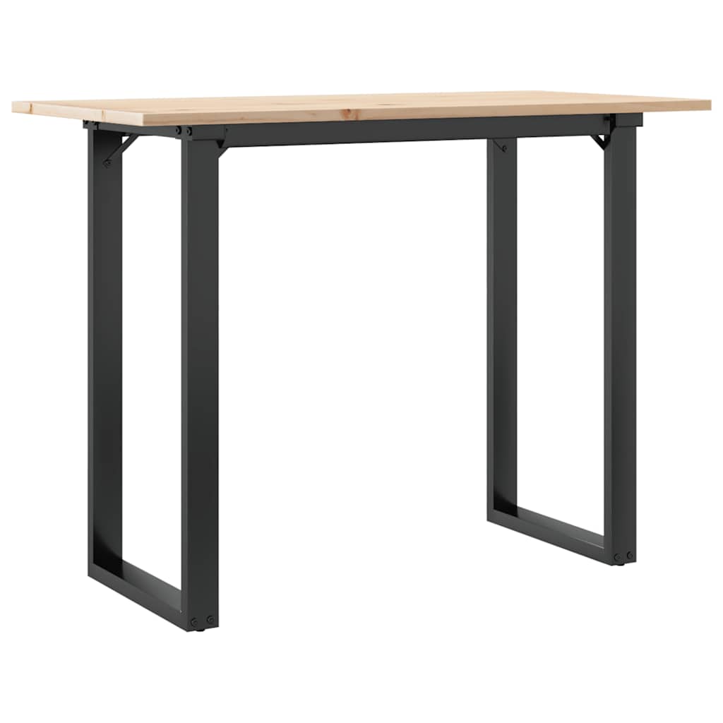 SpisebordO-ramme 100x50x75 cm heltre furu og stål