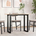 SpisebordO-ramme 100x50x75 cm heltre furu og stål