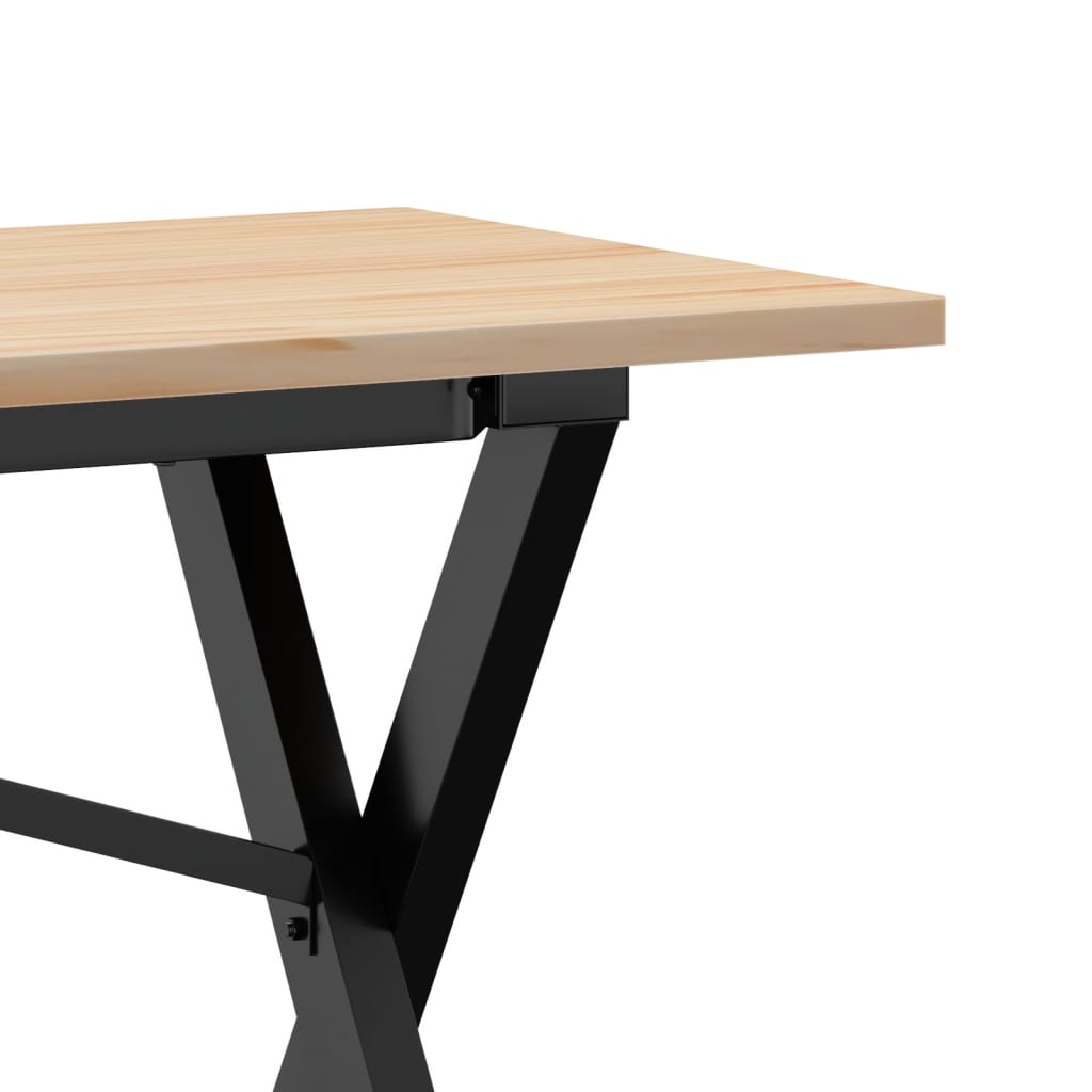 Salongbord X-ramme 160x40x45 cm heltre furu og stål