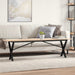 Salongbord X-ramme 160x40x45 cm heltre furu og stål