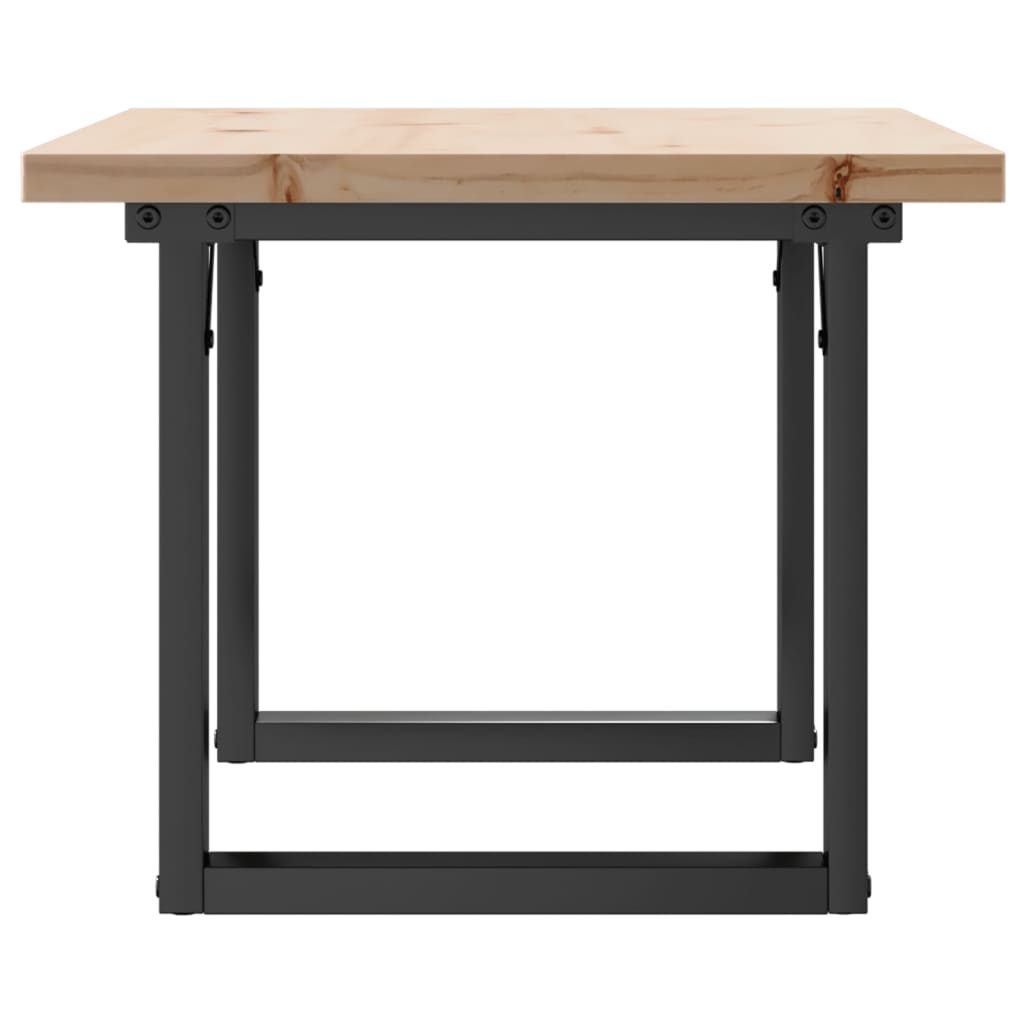 Salongbord O-ramme 80x50x40,5 cm heltre furu og stål
