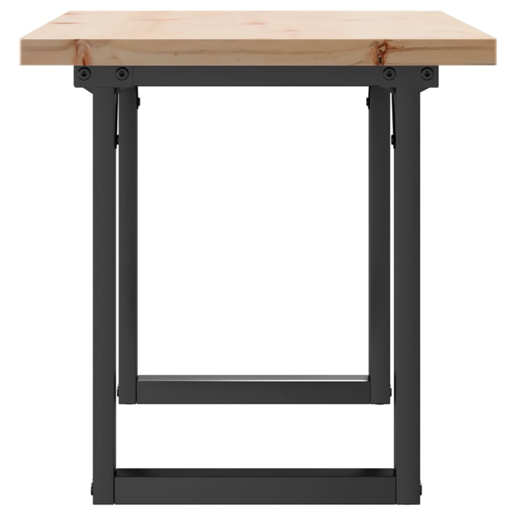Salongbord O-ramme 90x40x45,5 cm heltre furu og stål