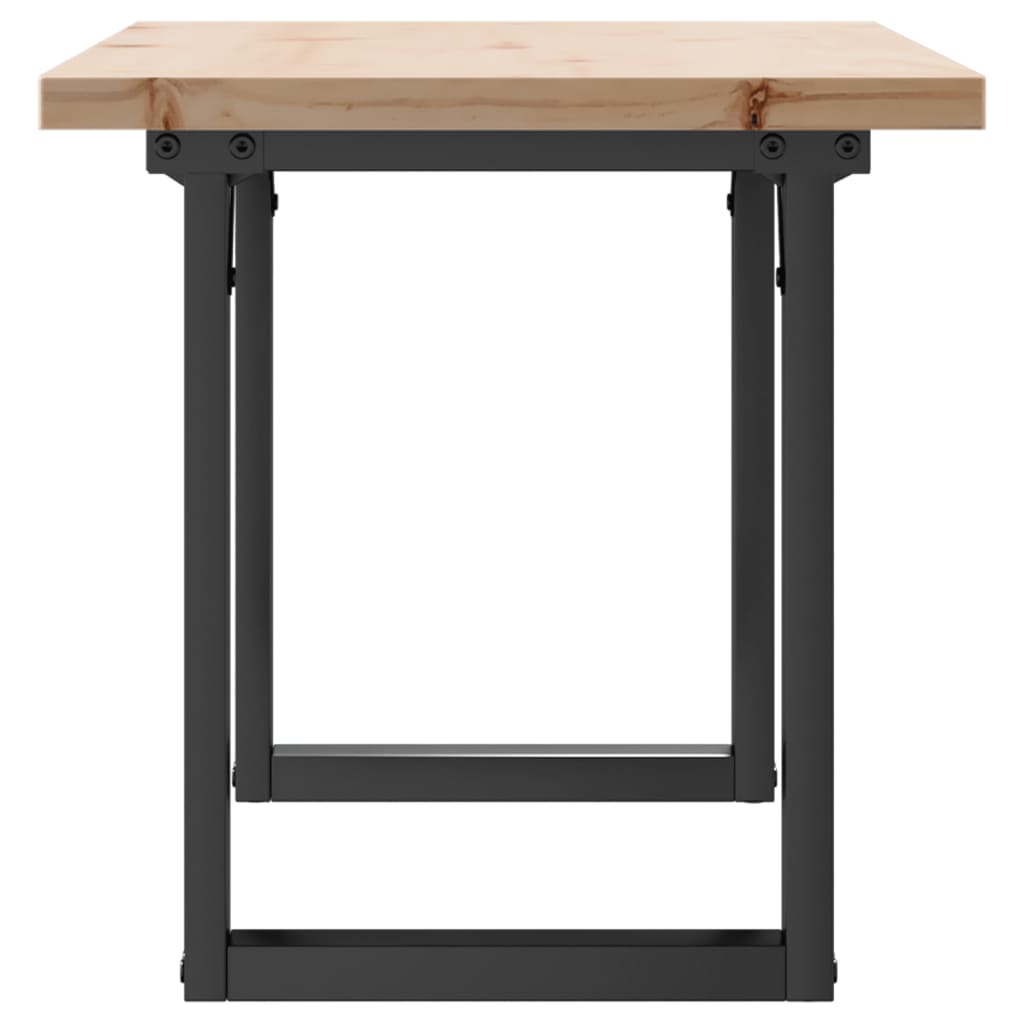 Salongbord O-ramme 100x50x45,5 cm heltre furu og stål