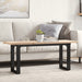 Salongbord O-ramme 110x40x45,5 cm heltre furu og stål