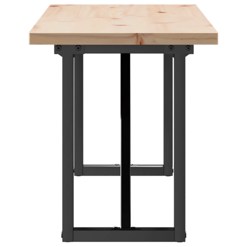 Salongbord O-ramme 160x40x45,5 cm heltre furu og stål