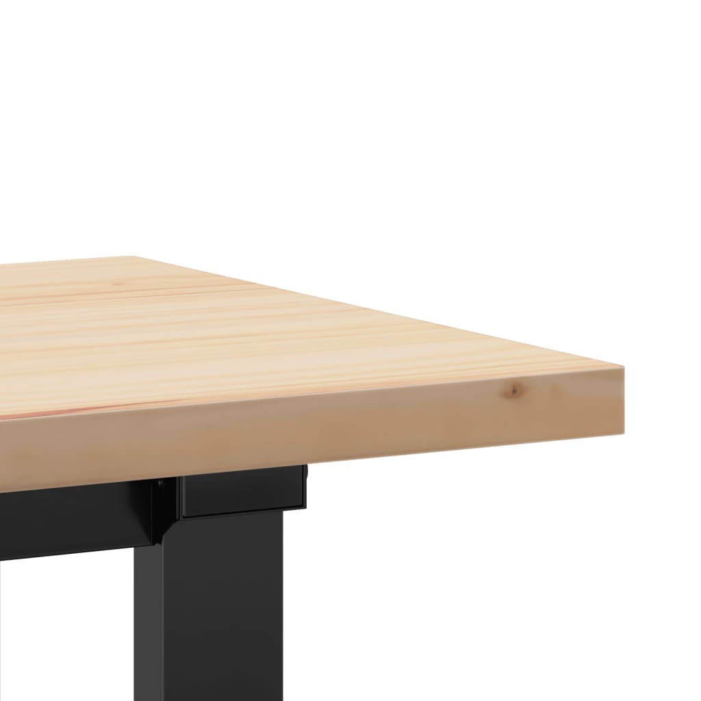 Salongbord O-ramme 160x40x45,5 cm heltre furu og stål