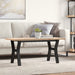 Salongbord Y-ramme 100x50x45,5 cm heltre furu og stål