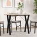 Spisebord Y-ramme 100x50x75,5 cm heltre furu og stål
