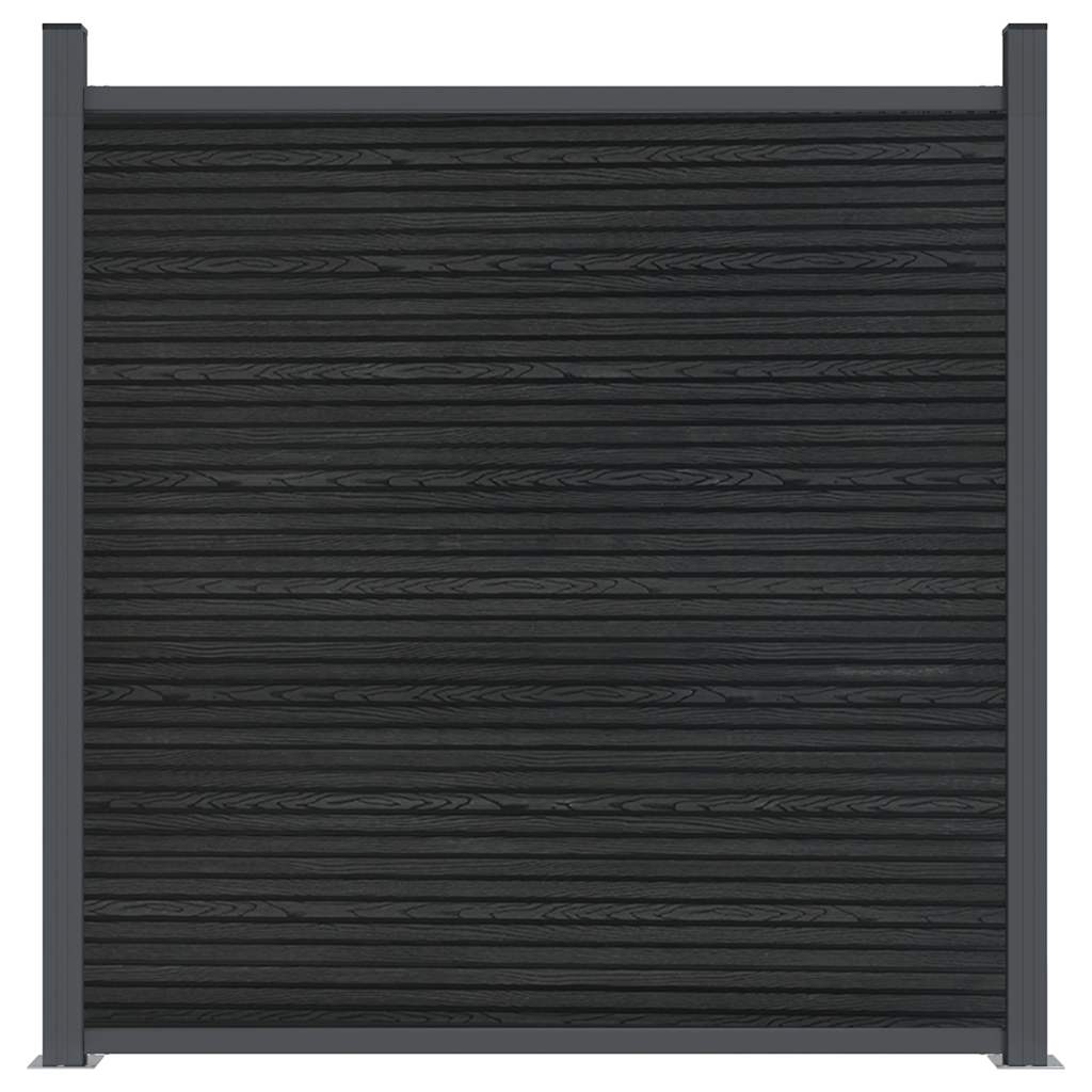 Gjerdepanel grå 353x186 cm WPC