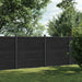 Gjerdepanel grå 353x186 cm WPC