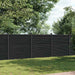 Gjerdepanel grå 526x186 cm WPC