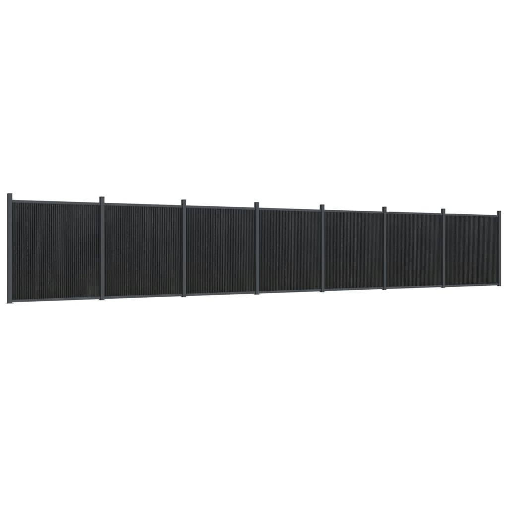 Gjerdepanel grå 1218x186 cm WPC