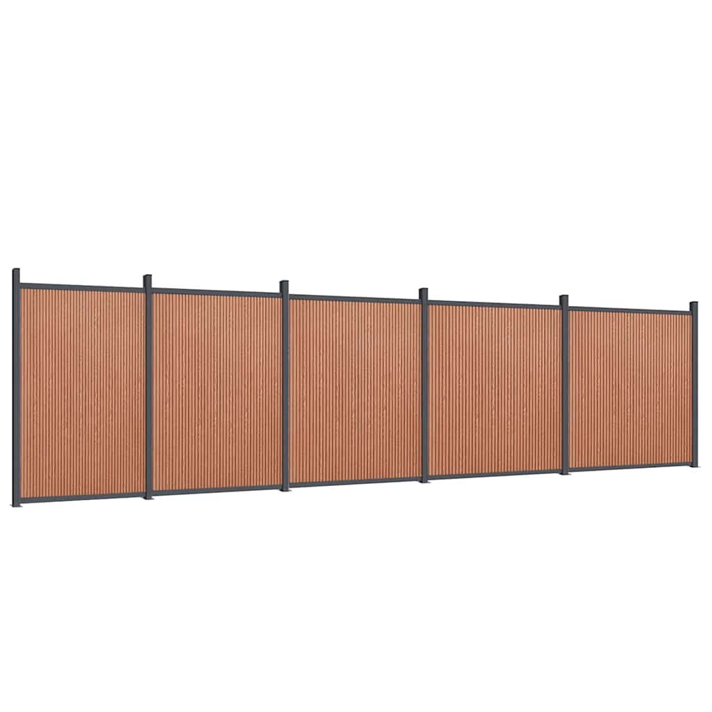 Gjerdepanel brun 872x186 cm WPC