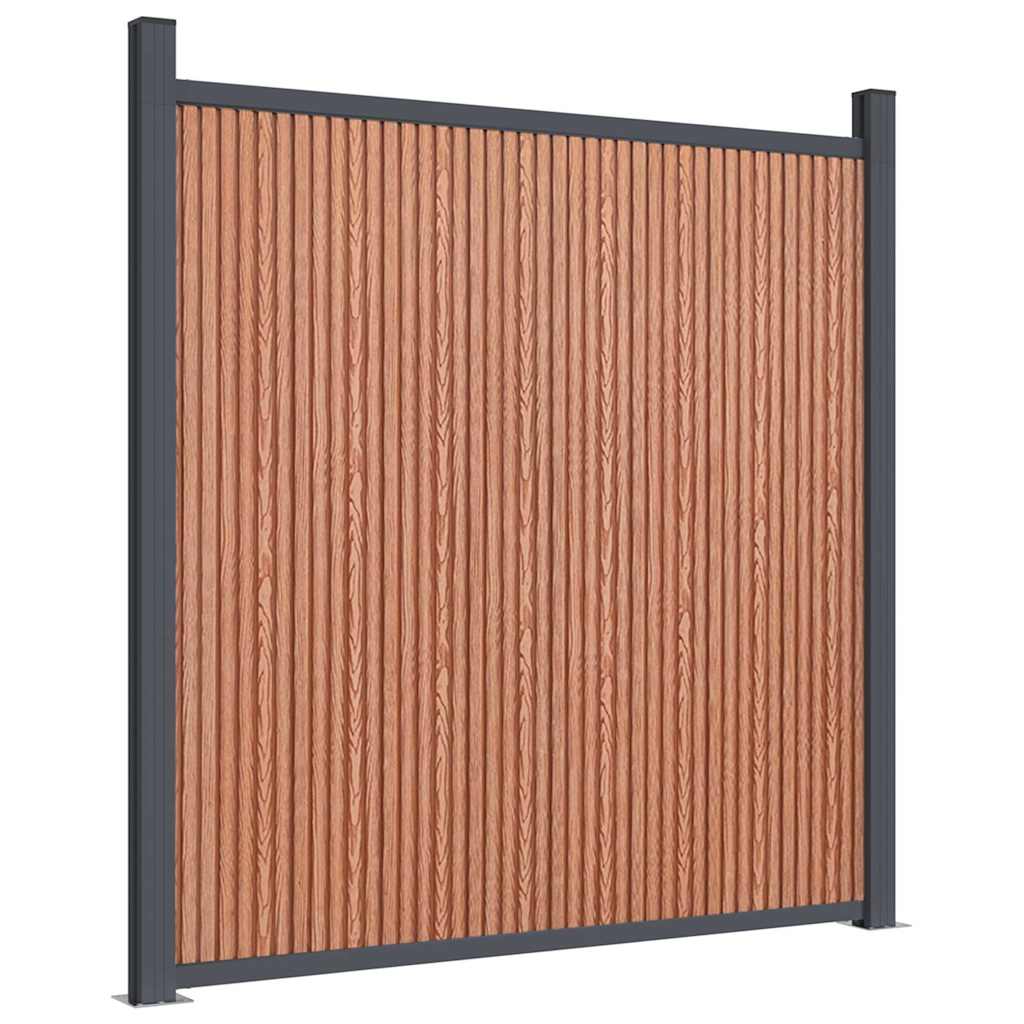 Gjerdepanel brun 872x186 cm WPC