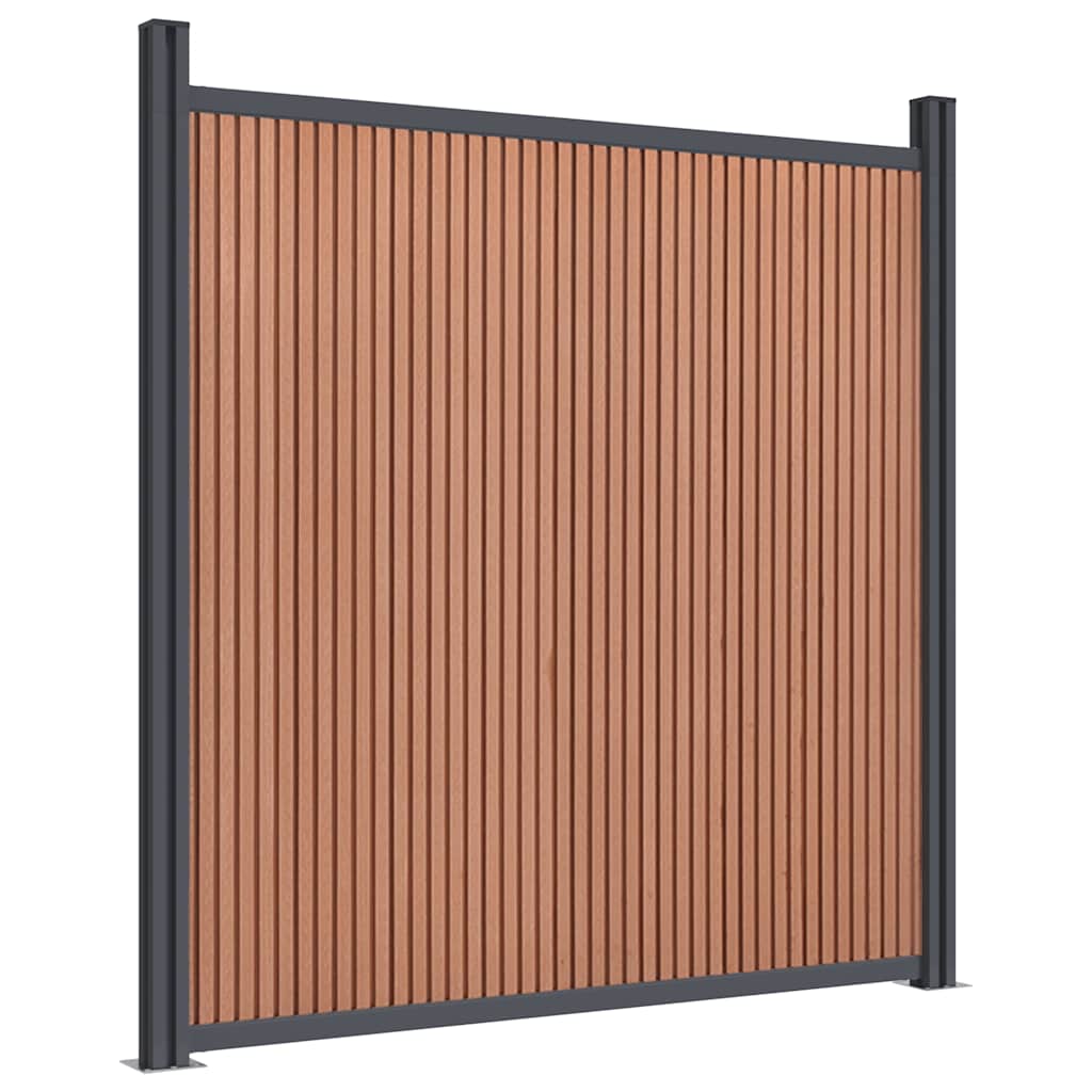 Gjerdepanel brun 1218x186 cm WPC