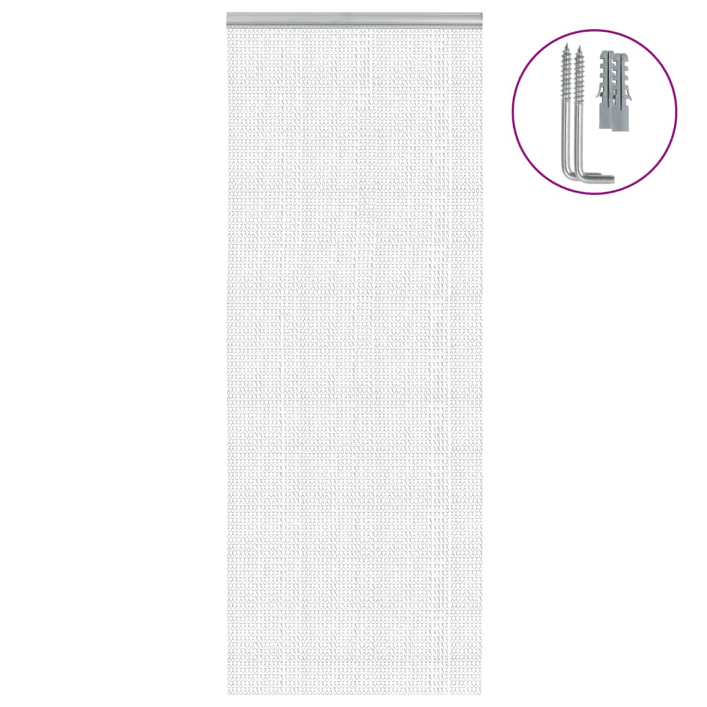 Fluenett med kjede 80x201 cm aluminium