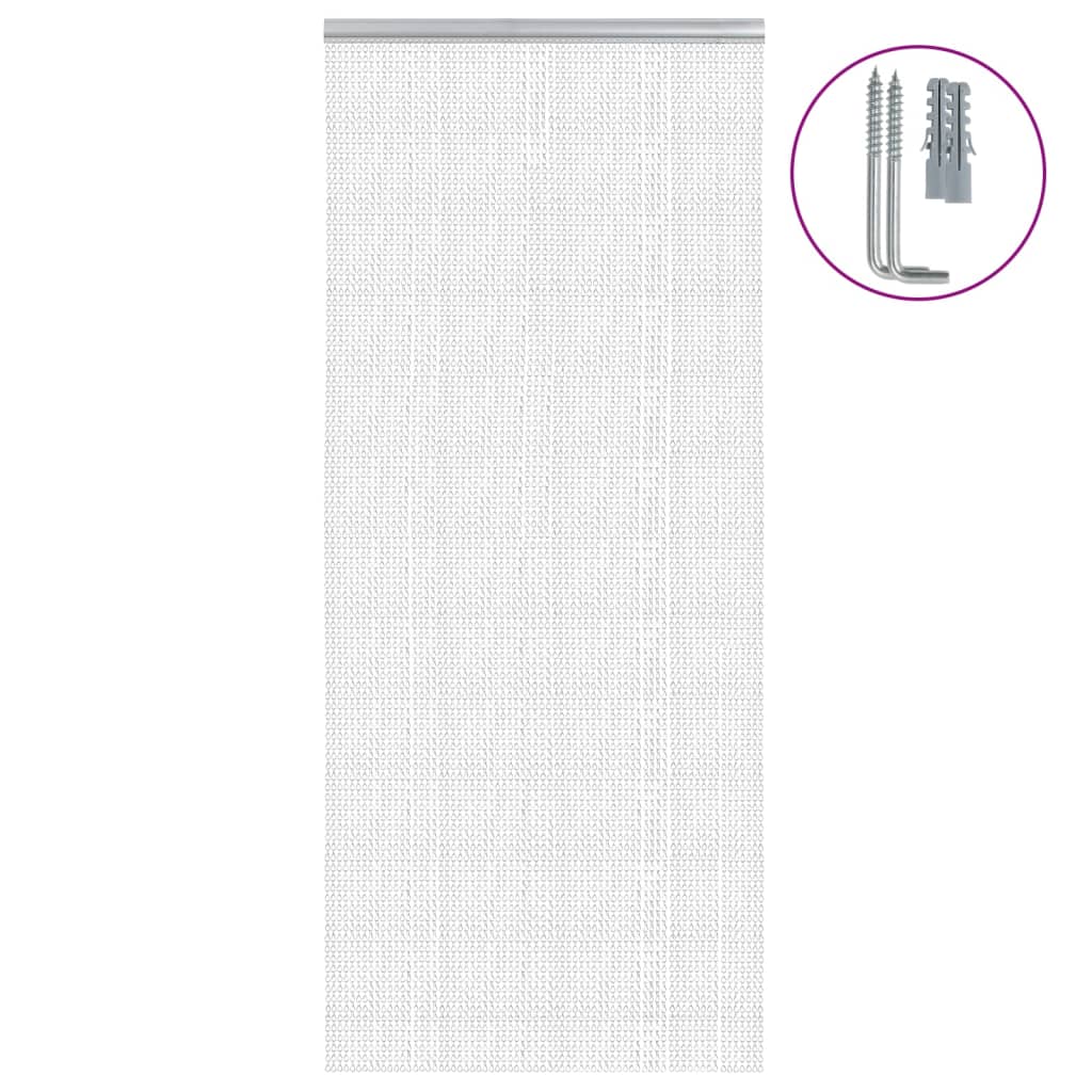 Fluenett med kjede 90x200 cm aluminium
