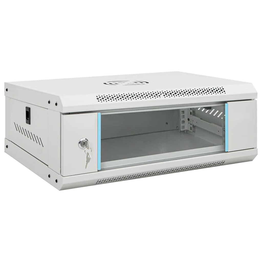 Nettverksskap 4U veggmontert 19" IP20 53x40x21 cm
