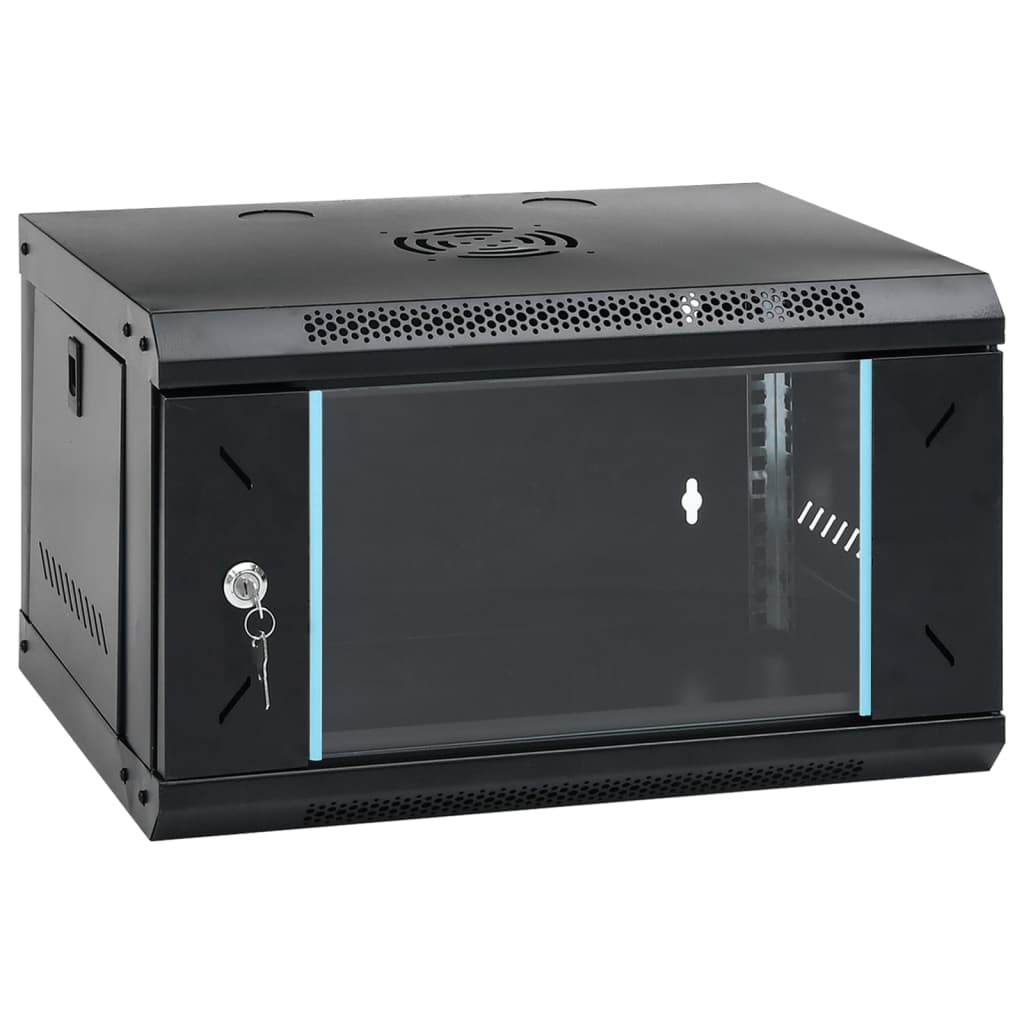 6U veggmontert nettverksskap 19" IP20 53x40x30 cm