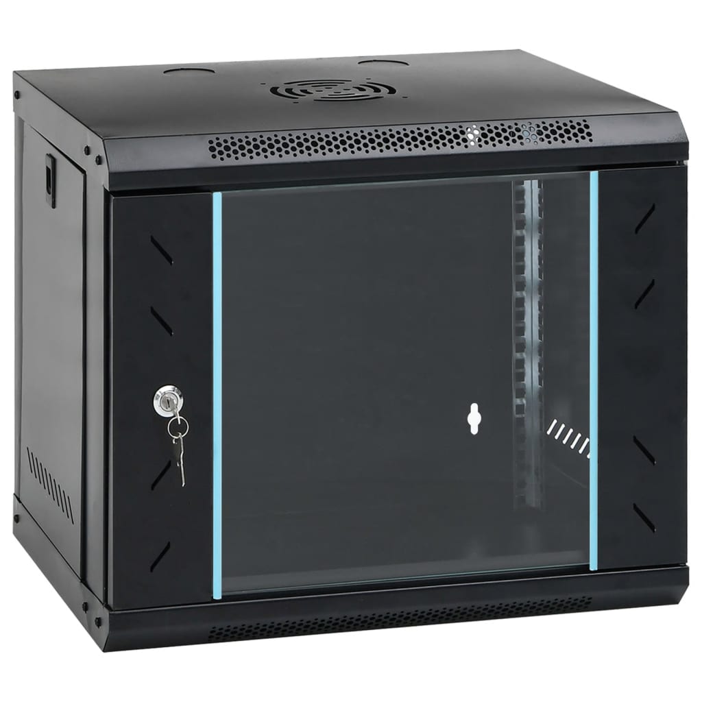 9U veggmontert nettverksskap 19" IP20 53x40x45 cm