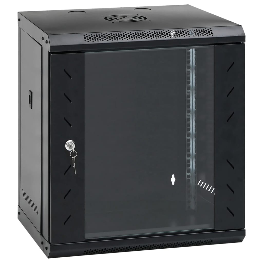 Nettverksskap 12U veggmontert 19" IP20 53x40x60 cm