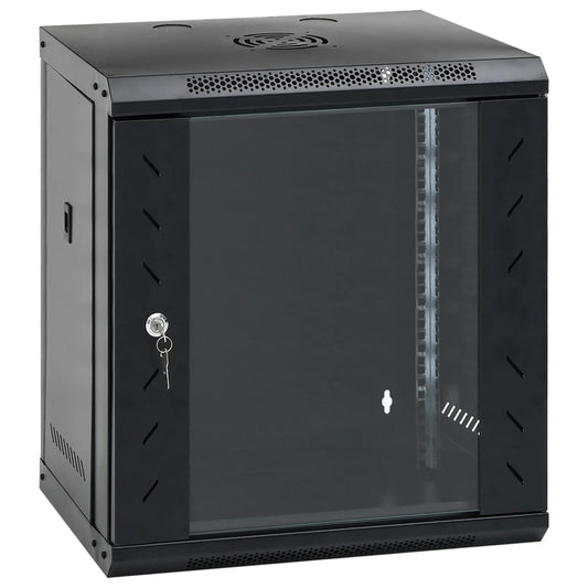 Nettverksskap 12U veggmontert 19" IP20 53x40x60 cm