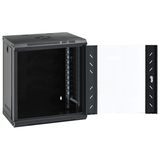 Nettverksskap 12U veggmontert 19" IP20 53x40x60 cm