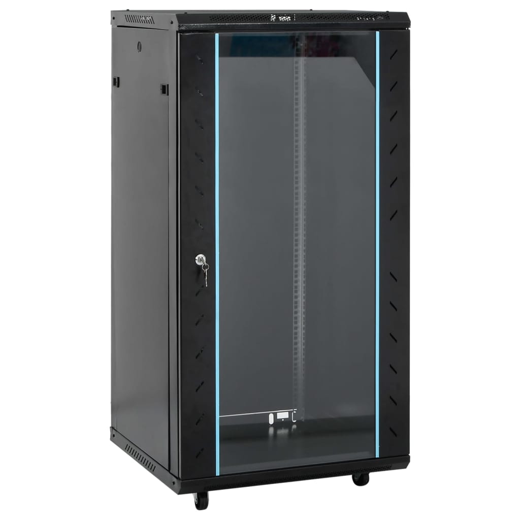 22U nettverksskap med svingbare føtter 19" IP20 60x60x120 cm