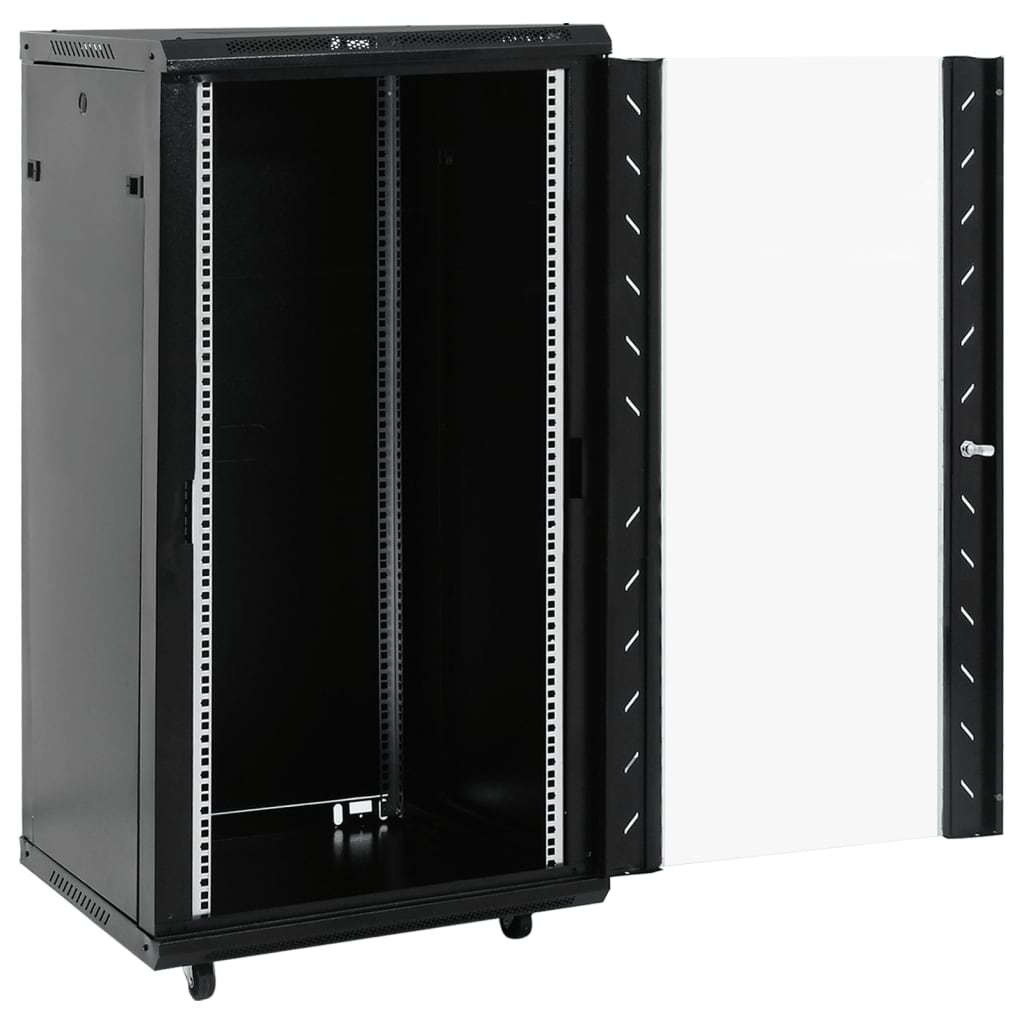 22U nettverksskap med svingbare føtter 19" IP20 60x60x120 cm
