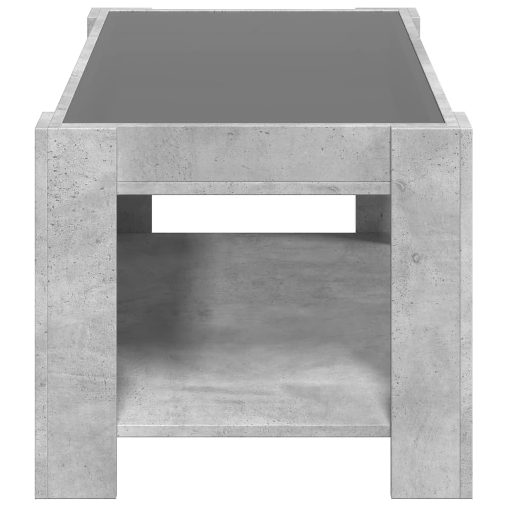 Salongbord betonggrå 93x53x45 cm konstruert tre