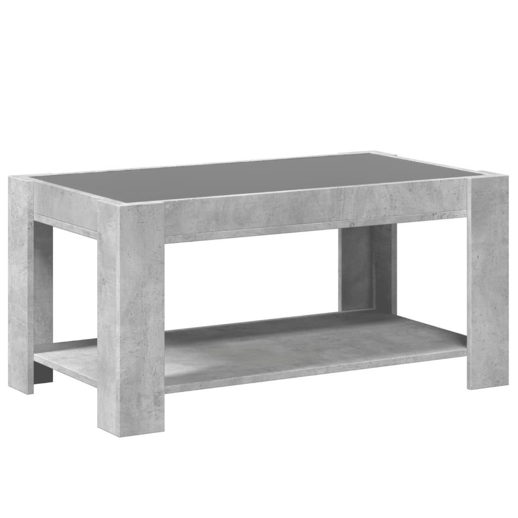 Salongbord betonggrå 93x53x45 cm konstruert tre