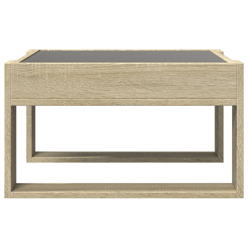 Salongbord med Infinity LED sonoma eik 50x53x30 cm