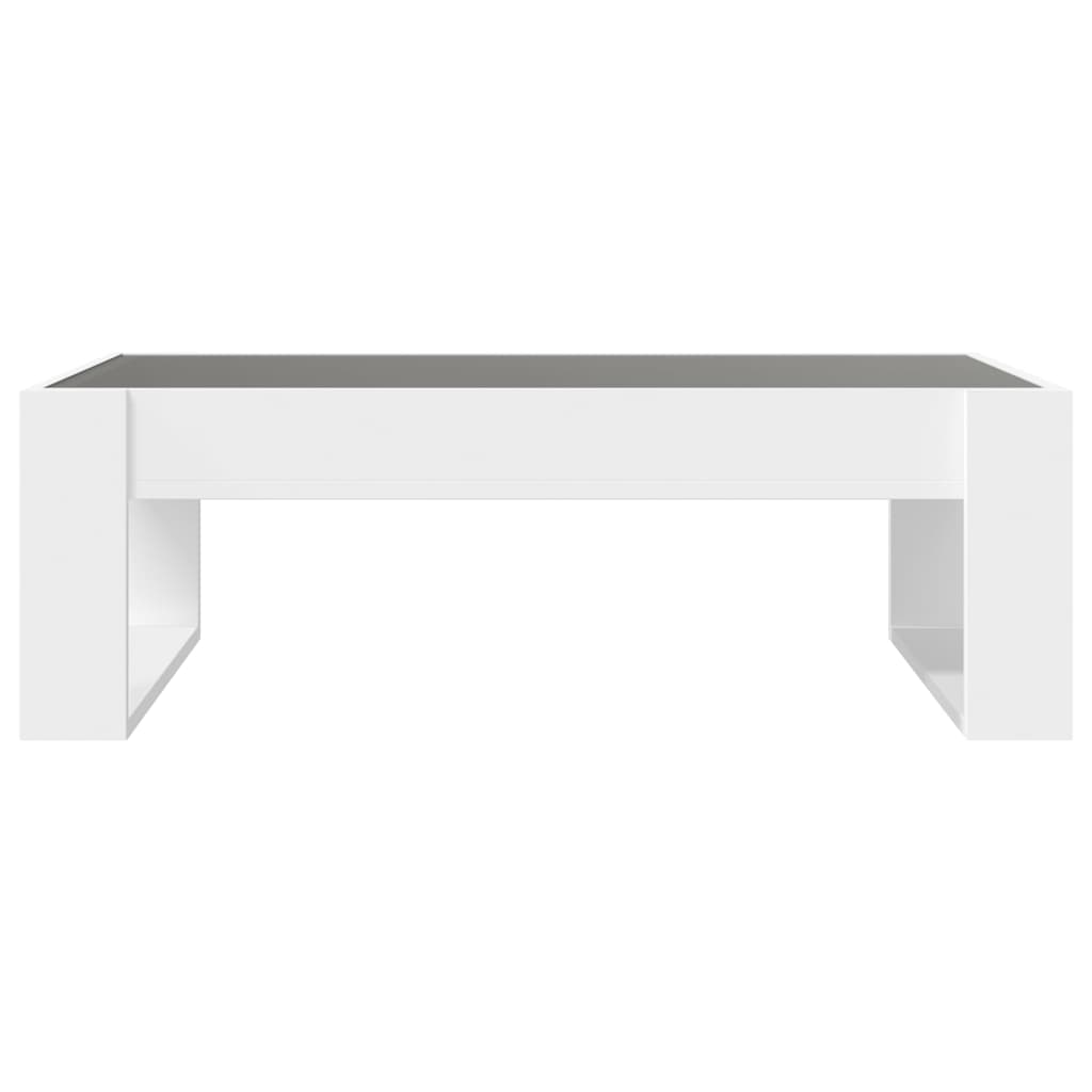 Salongbord med Infinity LED hvit 90x53x30 cm