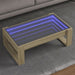 Salongbord med Infinity LED sonoma eik 90x53x30 cm