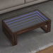 Salongbord med Infinity LED brun eik 90x53x30 cm