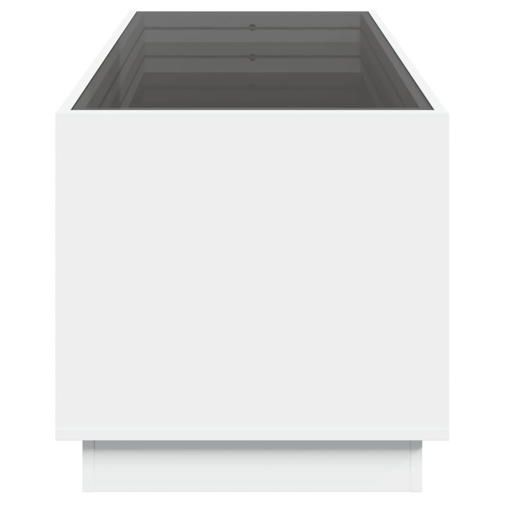Salongbord med Infinity LED hvit 90x50x50 cm