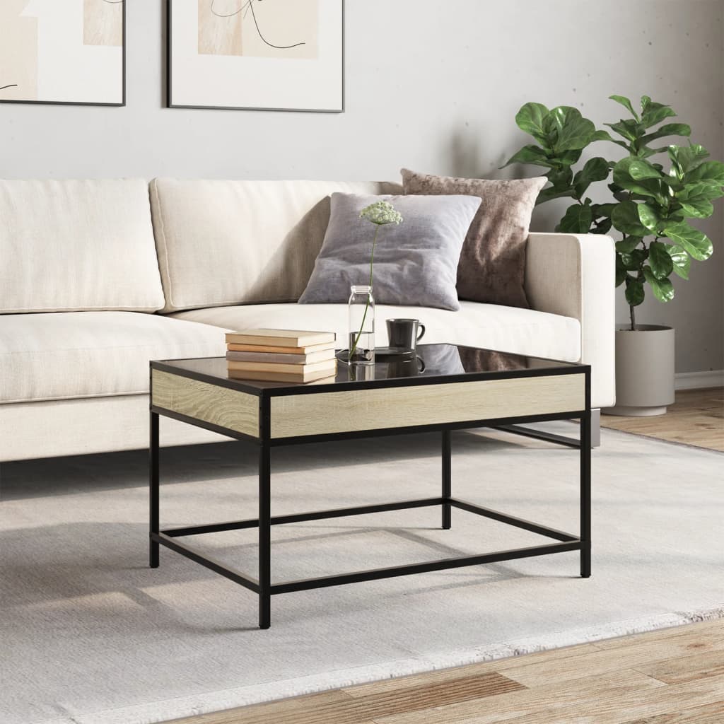 Salongbord med Infinity LED sonoma eik 70x50x41 cm