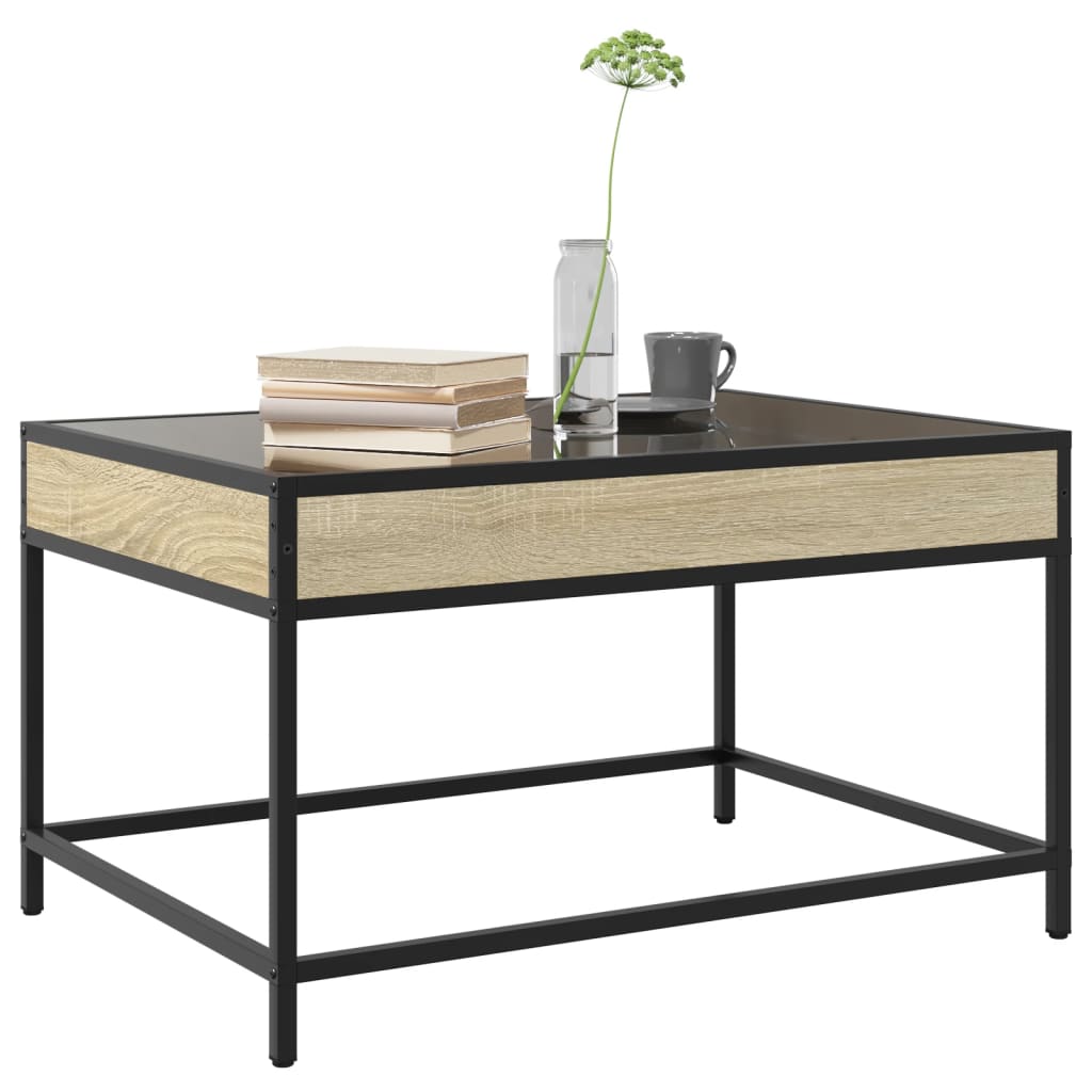 Salongbord med Infinity LED sonoma eik 70x50x41 cm