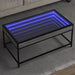 Salongbord med Infinity LED grå sonoma 90x50x41 cm