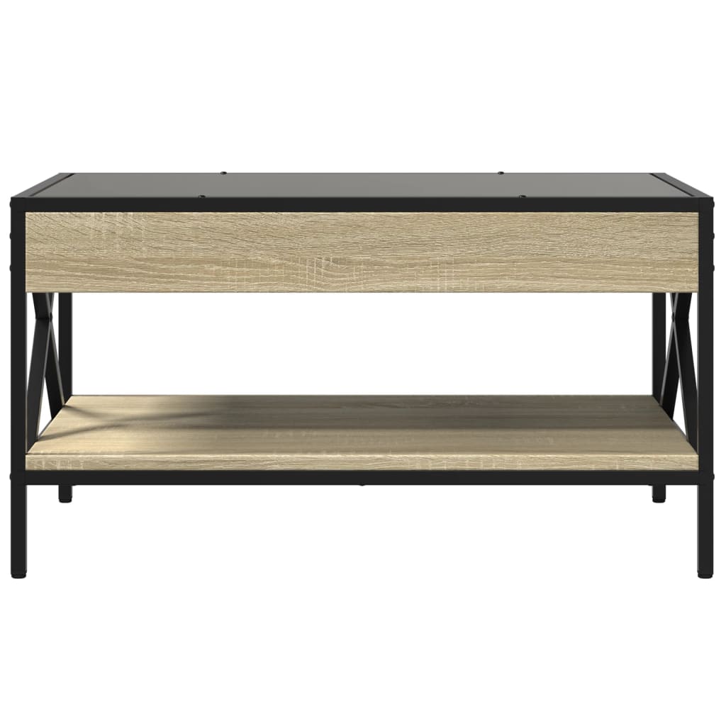 Salongbord med Infinity LED sonoma eik 70x50x38 cm