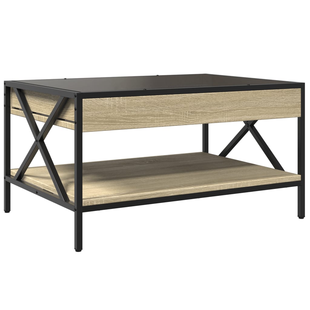 Salongbord med Infinity LED sonoma eik 70x50x38 cm