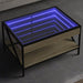 Salongbord med Infinity LED sonoma eik 70x50x38 cm