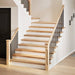 Trappetrinn 8 stk ubehandlet 110x30x2 cm heltre eik