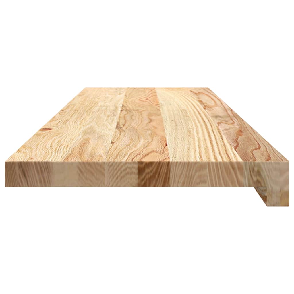 Trappetrinn 12 stk ubehandlet 90x25x2 cm heltre eik