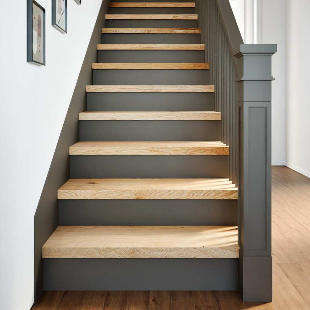 Trappetrinn 16 stk ubehandlet 80x30x2 cm heltre eik