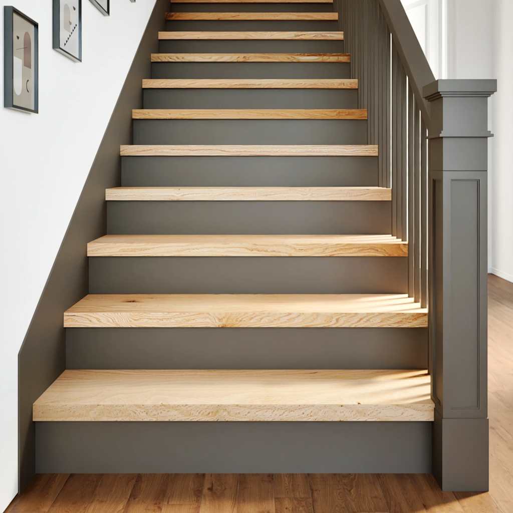 Trappetrinn 20 stk ubehandlet 90x25x2 cm heltre eik