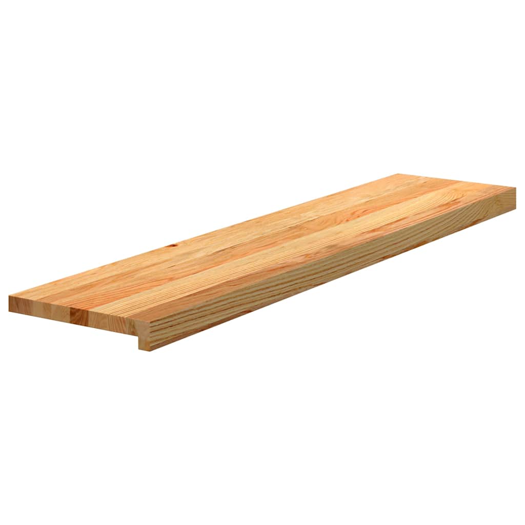 Trappetrinn 8 stk lysebrun 110x25x2 cm heltre eik