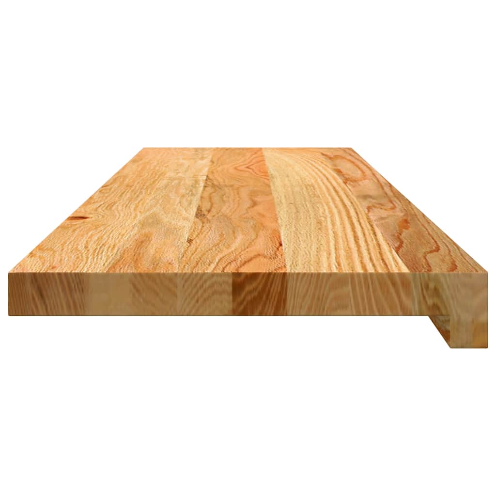 Trappetrinn 12 stk lysebrun 90x25x2 cm heltre eik